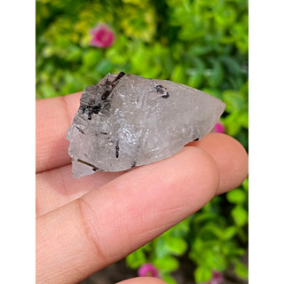 ก้อน ไหมดำ ควอตซ์ แก้วขนเหล็ก Black Rutilated Quartz Rough 74.11 กะรัต Cts. พลอยแท้ อัญมณีมงคลประจําวันเกิด เครื่องประดั