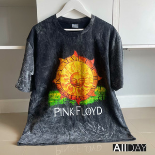 เสื้อวินเทจยุค90 Pink Floyd🌕🌕พระอาทิตย์ใส่ได้ทั้งชายและหญิง ผ้าคอตตอนฟอกดำ โครตเท่ห์✅ของแท้100%