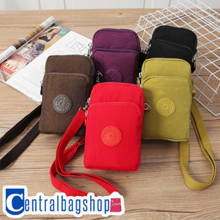 centralbagshop(C1735) กระเป๋าสะพายข้างใส่มือถือ เป็นผ้าไนล่อน