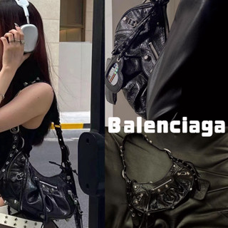 ✨Balenciaga Balenciaga LE CAGOLE กระเป๋าสะพายขนาดเล็ก/กระเป๋าสตรี/กระเป๋าสะพายข้าง/กระเป๋าสะพายไหล่/คลาสสิก/น่ารัก