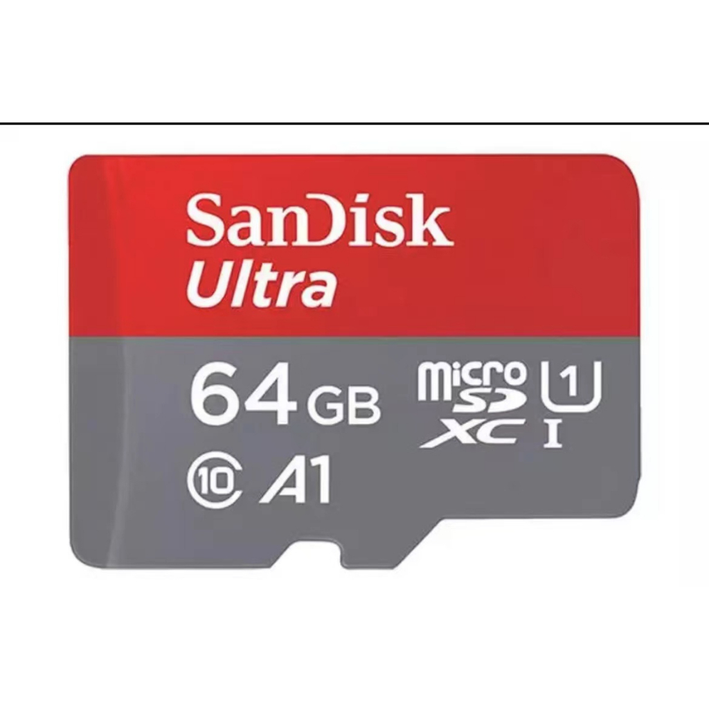 SanDisk Ultra microSDXC C10 100MB/s R-64GB U1 A1 UHS-1 4x6 10Y (SDSQUAR_064G_GN6MN) ( เมมโมรี่การ์ด 