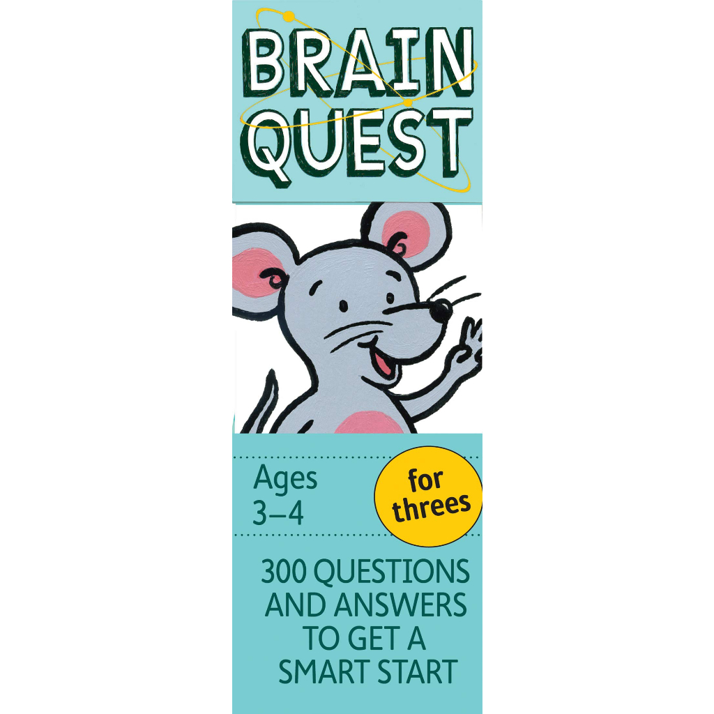 Brain Quest For Threes 300 Questions and Answers to Get a Smart Start หนังสือเด็ก คำถามพัฒนาสมอง ภาษ