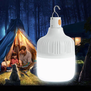 โคมไฟ หลอดไฟ LED หลอดไฟฉุกเฉิน ไร้สาย ไฟฉุกเฉิน-แบบชาร์จไฟได้ 100W 300W 500W 800W 1200W พกพาสะดวก