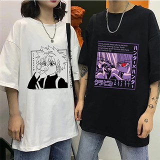 มังงะ ฮิโซกะ Hunter X Hunter เสื้อยืด Killua Zoldyck การ์ตูนตลกน่ารักอะนิเมะเสื้อยืด