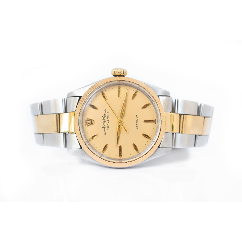 Rolex Oyster Perpetual Explorer 2tone 18K Automatic Man Size