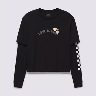 เสื้อVANS VALENTINES LOVE IS KIND TWOFER BLACK สินค้ามีประกันแท้