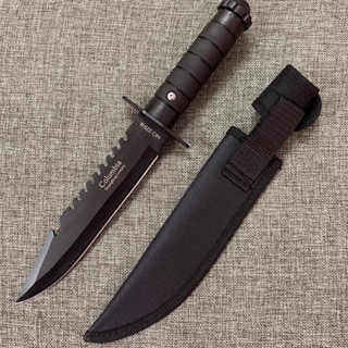 KNIFE X-301 มีดเดินป่าด้ามตรง (11.5 นิ้ว) มีดแคมป์ปิ้ง ฟรีซองเก็บมีดอย่างดี พร้อมส่ง