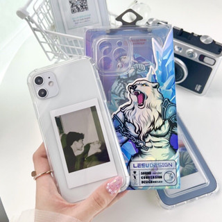 [i14] พร้อมส่งในไทย🚀เคสสำหรับ iPhone Case เคสไอโฟน เคสหมาป่า LEEU เคสใส i14,14Plus,14Pro,14Promax