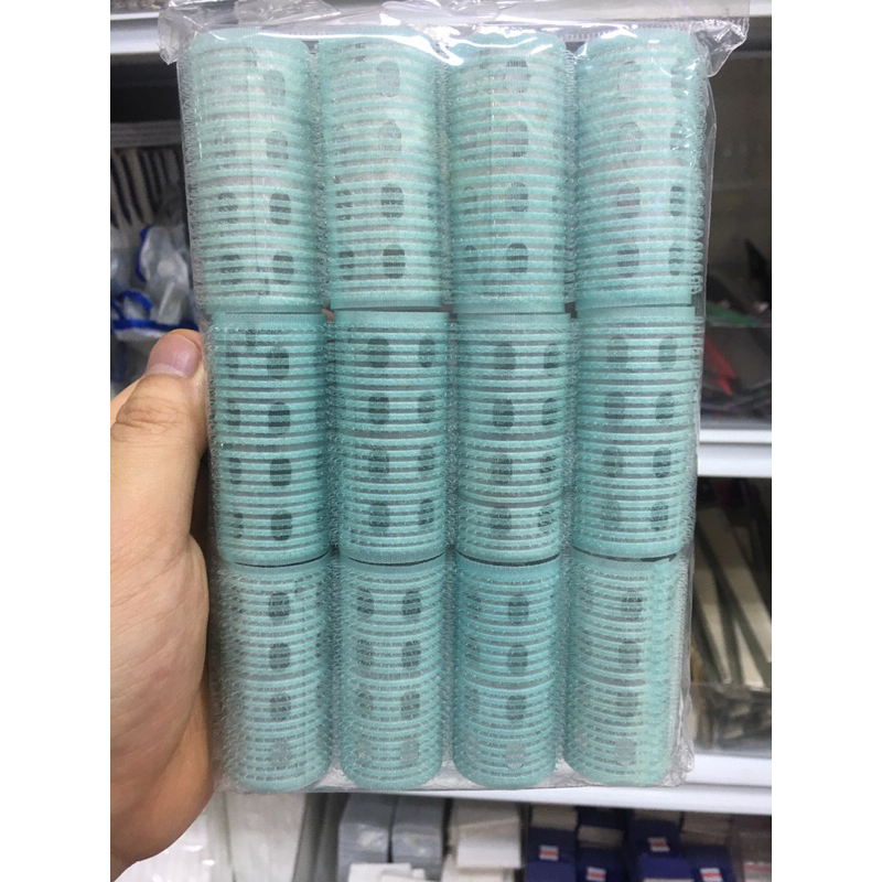 โรลม้วนผมขน อลูมิเนียม12ชิ้น (ระบุสี)