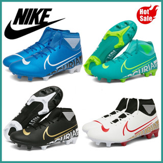 【บางกอกสปอต】Nike Mercurial จัดส่งจากกรุงเทพ ราคาต่ำสุด รองเท้าฟุตซอลหุ้มข้อ รองเท้าฟุดบอล soccer shoes รองเท้าสตาร์ท