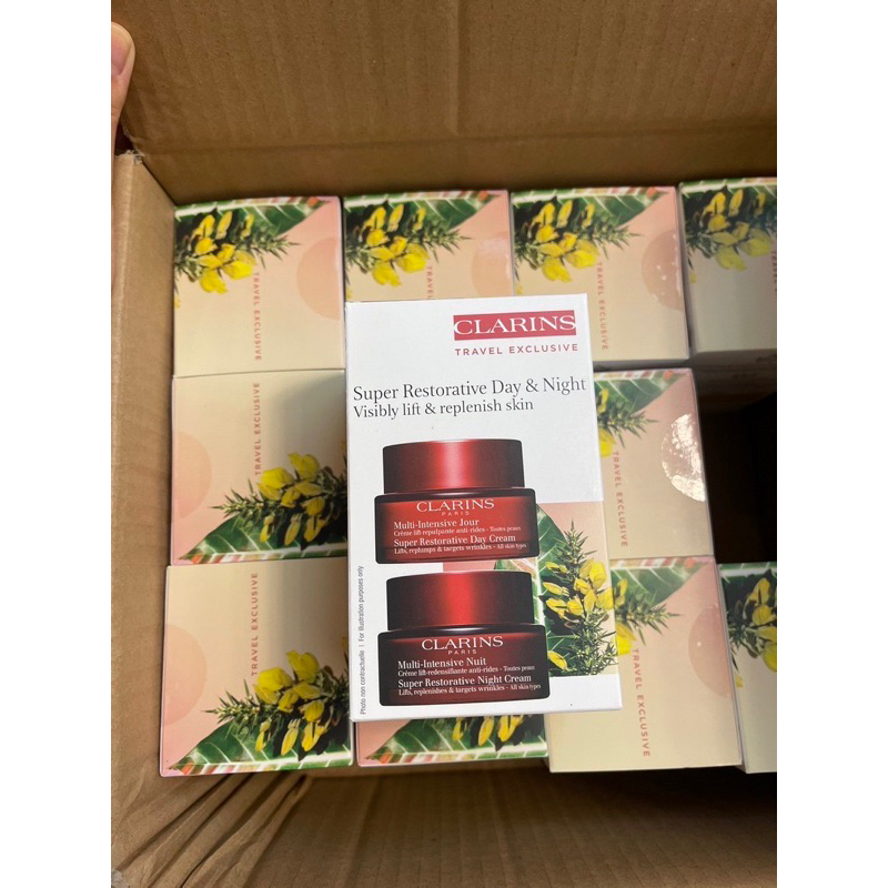 พร้อมส่ง Clarin Restorative Day & Night cream 50*2ml.