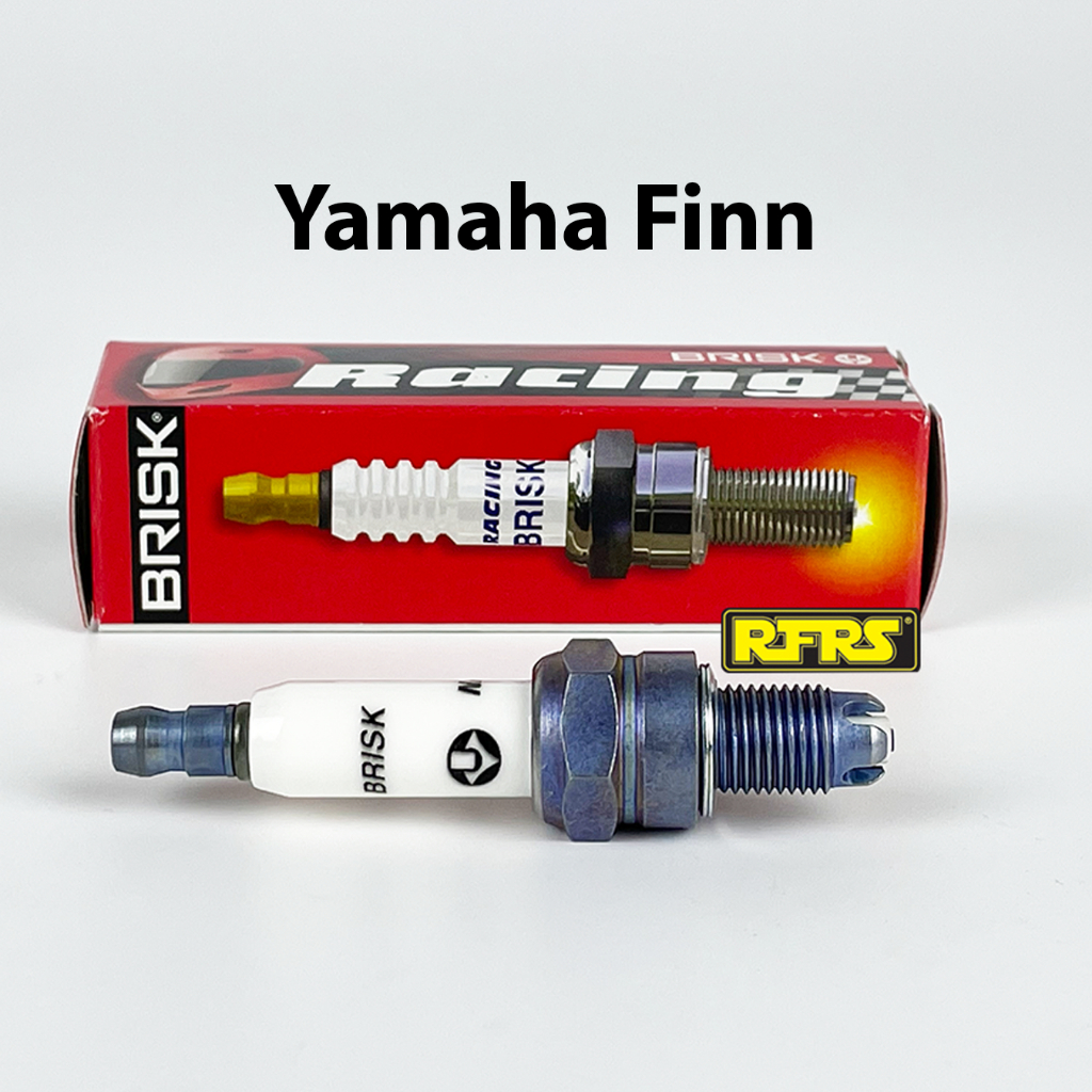 หัวเทียน BRISK PREMIUM LGS (4 เขี้ยว) แกนเงิน Yamaha Finn (SGL41ROAN)รองรับน้ำมันเบนซิน95,แก๊สโซฮอล์