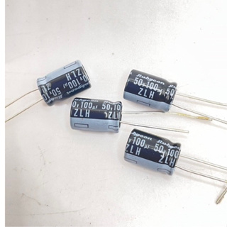 แพ็ค5ตัว ของใหม่ capacitor ตัวเก็บประจุ 100uf 50v จัดส่งรวดเร็ว‼️