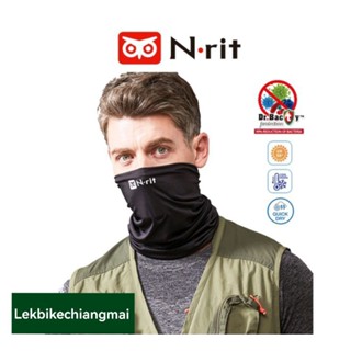 N-rit ผ้าคลุมหน้าสีดำ TUBE9 COOL-X UV PROTECTION FACE COVER ANTIMICROBIAL