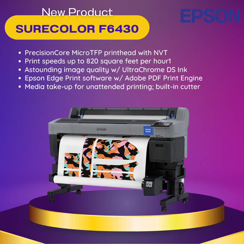 sublimationprinter EPSON F6430 เครื่องพิมพ์ซับลิเมชั่น2023 เครื่องพิมพ์ซับลิเมชั่นรุ่นใหม่ (ใบจองเคร