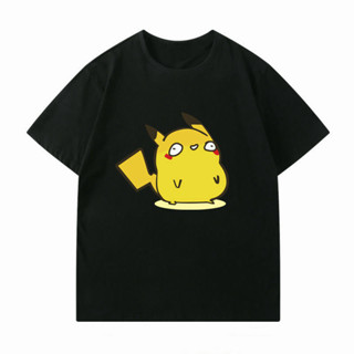 Pokémon Frog Seed Charmander Pikachu Jenny Turtle เสื้อยืดแขนสั้นลายการ์ตูนน่ารัก