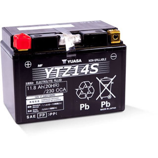 Battery แบตเตอรี่ YUASA YTZ14S • BMW GS1250 1200 HONDA : , CBR 1300, NC 750X CTX 1300, AFRICA TWINVT750C