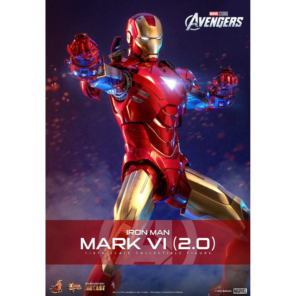 พร้อมส่งจากไทย Hot Toys MMS687D52 1/6 The Avengers - Iron Man Mark VI (2.0)