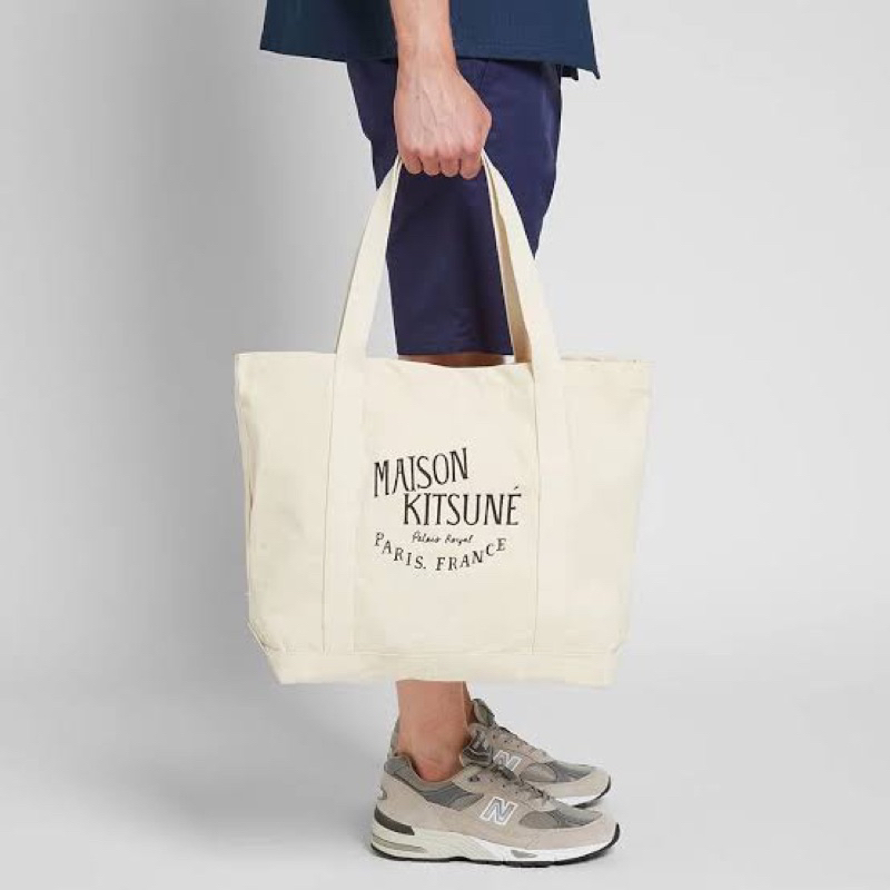 Maison Kitsune Tote Bag แท้100% จากช้อปอังกฤษ