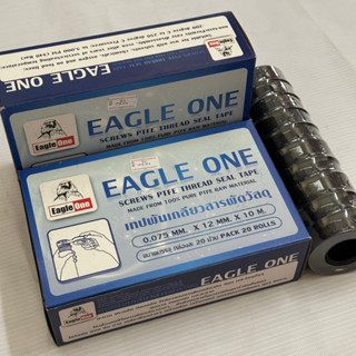 เทปพันเกลียว Eagle One 10 เมตร สำหรับงานปะปา (20 ม้วน/1กล่อง) คละกับยกกล่อง