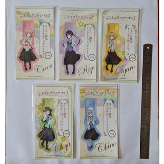 ของสะสมอนิเมะ รับน้องกระต่ายสักแก้วไหมค่ะ Is the order a rabbit?" paper bookmark From Japan x 5  ลิขสิทธิ์แท้ japan