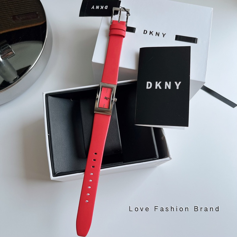 👑ผ่อน0%~แท้100%👑 นาฬิกาข้อมือ DKNY Downtown Two-Hand Red Dial Ladies Watch NY2880