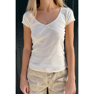 preorder brandy melville starla scalloped trim top