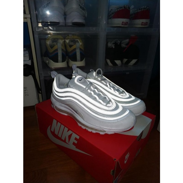 ของแท้ 100% Nike Air Max 97 Triple White Black Silver