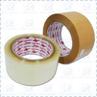 เทปปิดกล่อง เทป OPP 50-100หลา ตราจิงโจ้ Kangaroo Packing Tape