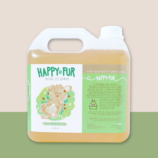 [ส่งด่วน 1 ชม.ในกทม. ติดตามลดเพิ่ม 5%][อ่อนโยน กลิ่นหอม ลดขนร่วง]Happy Fur - English Oak 3500ml