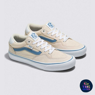 [ของแท้ ส่งฟรี จากไทย] VANS ROWAN - CREAM/LIGHT NAVY