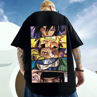 Naruto - ลายการ์ตูนอันลึกลับ พิมพ์ลาย INS S-5XL เสื้อแฟชั่นคอกลมแขนสั้น