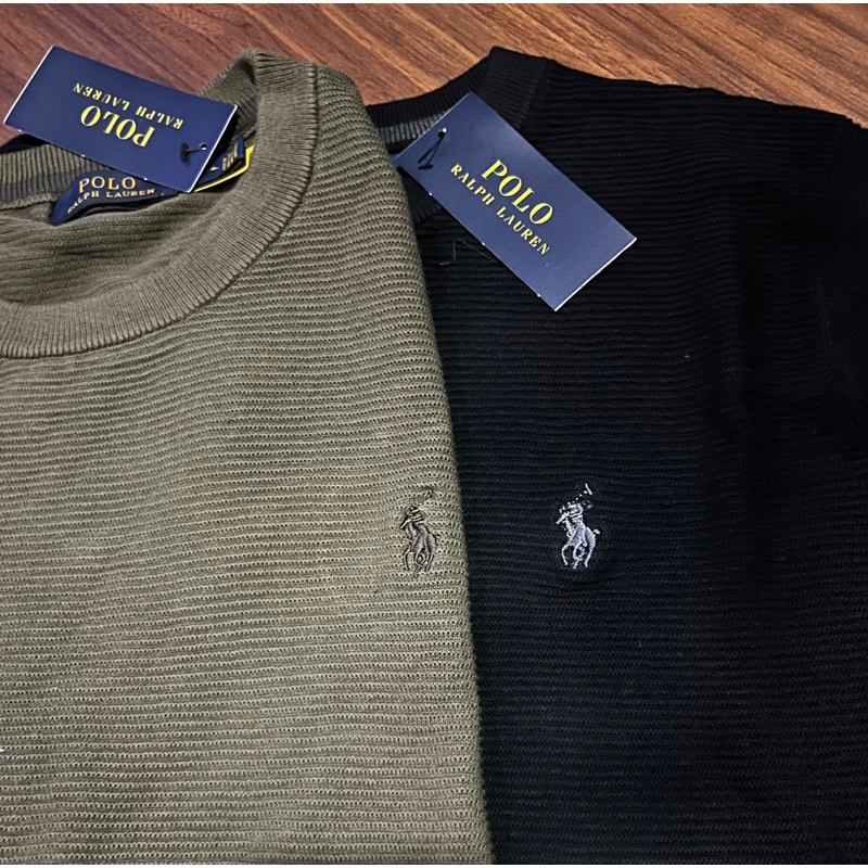 POLO RALPH LAUREN CUSTOM SLIM FIT T-SHIRT LONG SLEEVE ‘ S MEN เสื้อ ทีเชิ้ต แขนยาว คอกลม ผู้ชาย โปโล