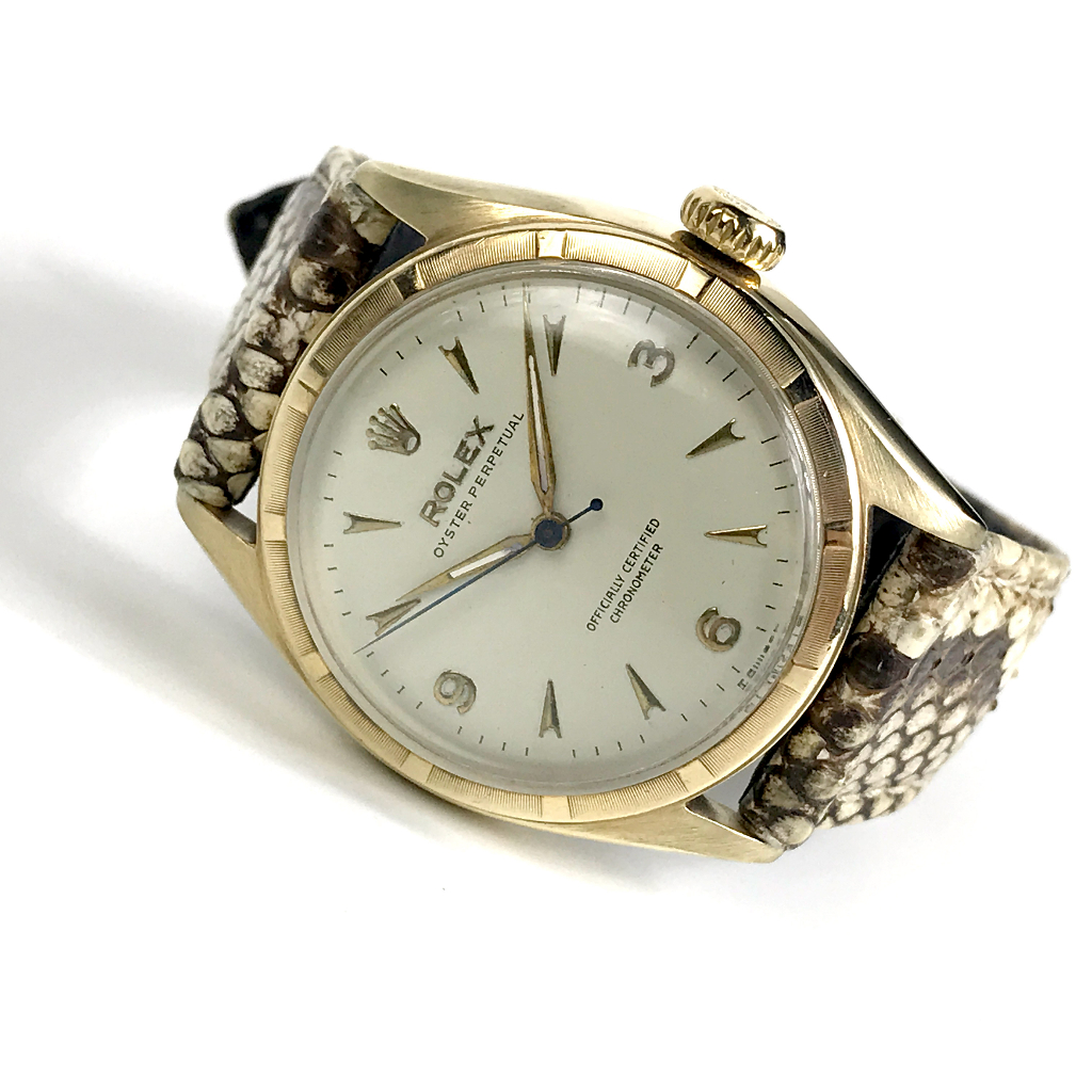 นาฬิกามือสอง ROLEX Oyster Perpetual 6085 "Bubbleback" ปี 1962 Automatic Unisex ขนาดตัวเรือน 34 mm.