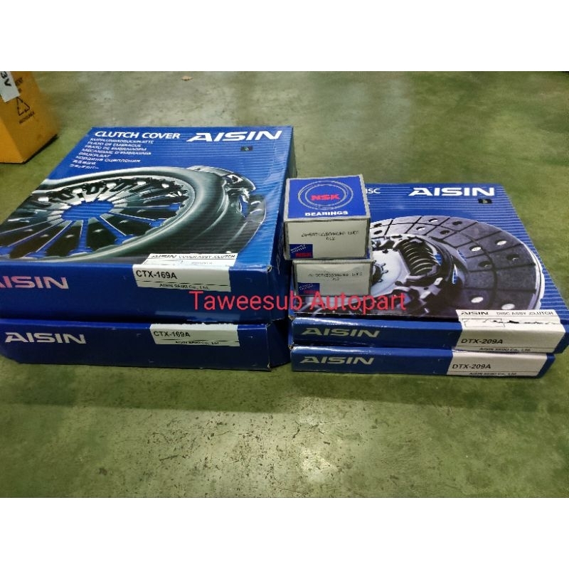 ชุดคลัช (3ชิ้นชุด) 11นิ้ว วีโก้แชมป์ รีโว่  Aisinแท้ VIGO REVO ผ้าคลัชตรงรุ่นไม่ลื่น CTX-169A DTX-20