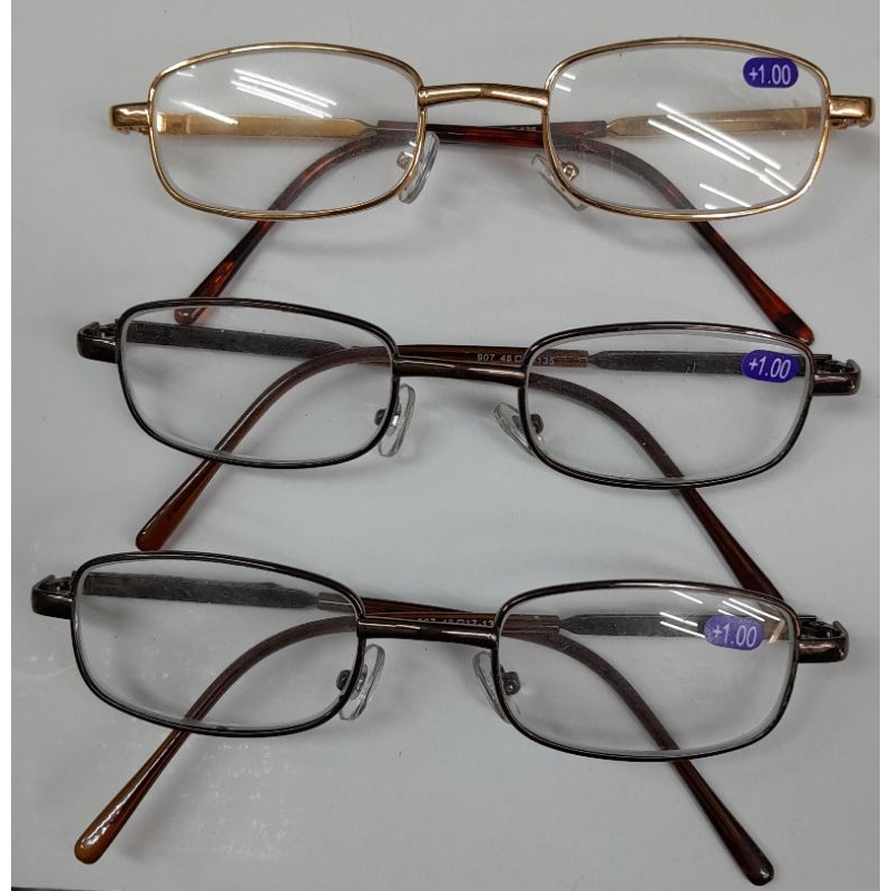 Frames & Glasses 75 บาท แว่นสายตายาว+175สินค้าเกรดเอเลนท์กระจกมี3สีให้เลือกสีเงินทองและสีดำมีตั้งแต่+50ถึง+400 Fashion Accessories
