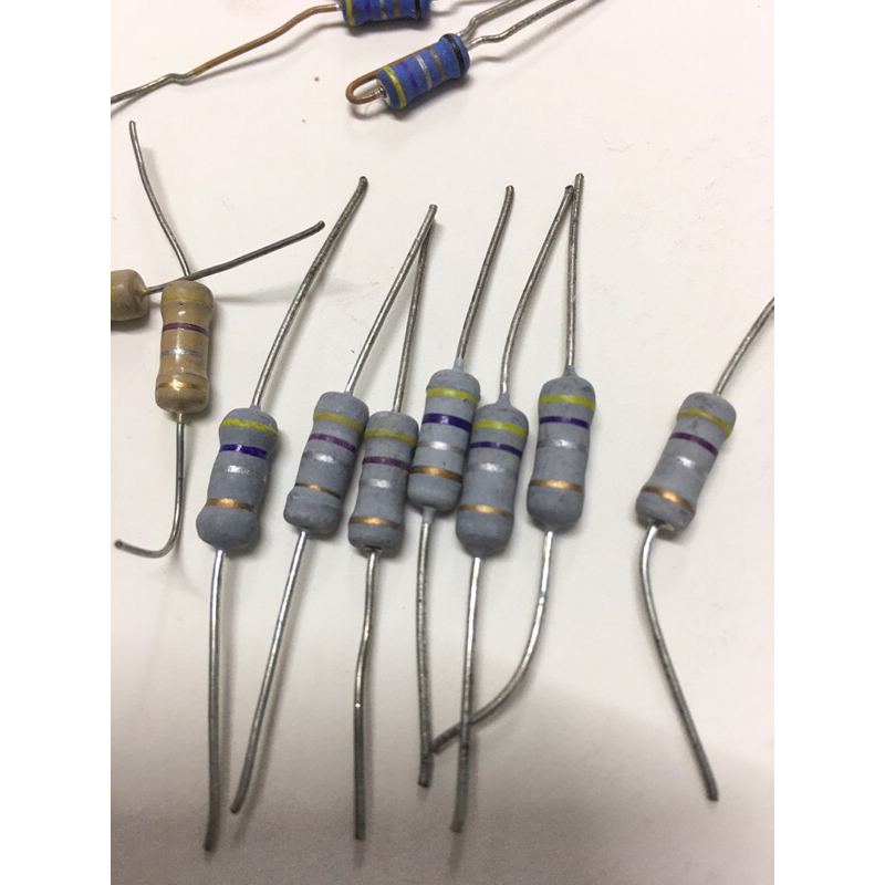ตัวต้านทาน (รีซิสเตอร์ Resistor) 0.47 Ohm 1 W *(ค่า 0.47 โอห์ม 1วัตต์) ชุดละ 10 ตัว - รูปที่ 2