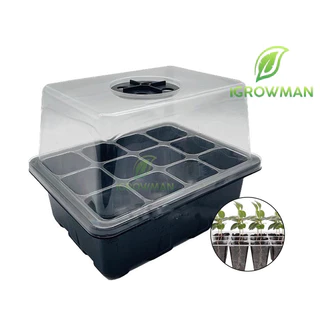 ถาดเพาะเมล็ดทรงสูง 6หลุม / 12หลุม ถาดเพาะต้นกล้า ถาดปักชำกิ่ง seedling tray พร้อมฝาบ่มระบายอากาศ ควบแน่นต้นไม้