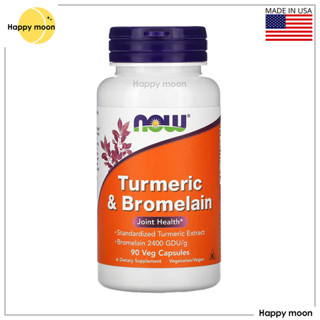 Sale! NOW Foods, Turmeric &amp; Bromelain, 90 Veg Capsules