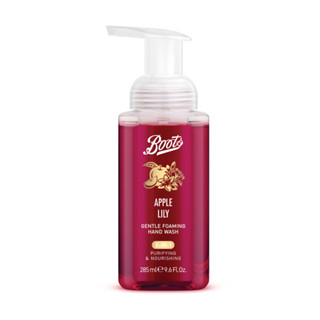 Boots Apple Lily Gentle Foaming Hand Wash 285 ml บู๊ทส์ แอปเปิ้ล ลิลลี่ เจนเทิล โฟมมิ่ง แฮนด์ วอช 285 มล.