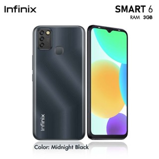 (แถมฟิลม์กระจก)Infinix Smart 6 (3/64GB) ประกันศูนย์ กล่องซีลแท้+ซิมเติมเงิน