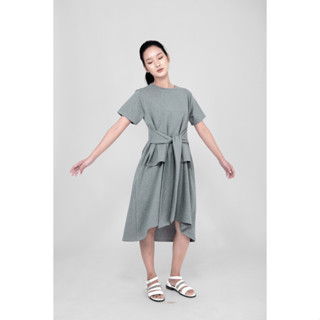 QueenCows ชุดให้นม Chora Cotton Dress (Gray)
