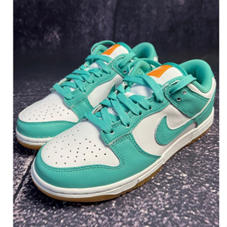 ของแท้ 100%Nike Dunk Low "Teal Zeal" Retro Low Top รองเท้าผ้าใบลำลอง