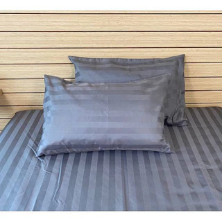(2ใบ) ปลอกหมอนหนุน สีพื้นริ้ว ผ้าไม่หนาไม่บาง Cotton ขนาด50x70 ซม.