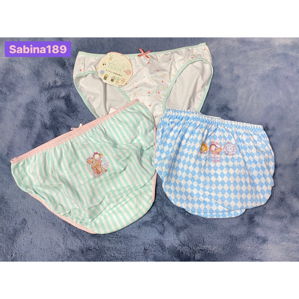 กางเกงชั้นในเด็ก Sabina  ทรง Bikini ลายน่ารักๆ 4 ตัว 159 คละลายมีตามรูป
