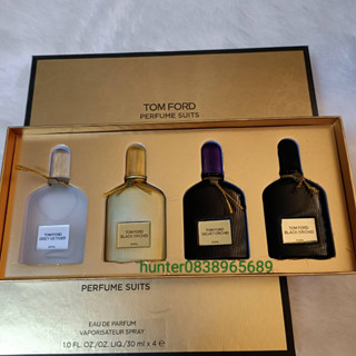 Gift Set Tom Ford Perfume Suit 30mlx4#Greyveltiver #BlackOrchid edp #VelvetOrchid #Blackorchid parfumน้ำหอมของขวัญ