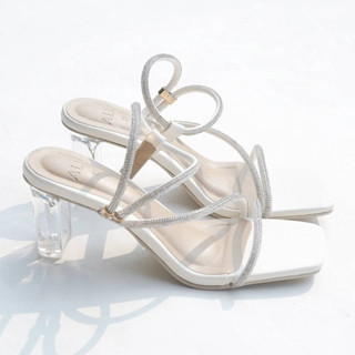 Your Favorite Shoes : รองเท้าส้นสูง ส้นแก้ว ติดเพชร LadyCrystal Heels สูง 3 นิ้ว