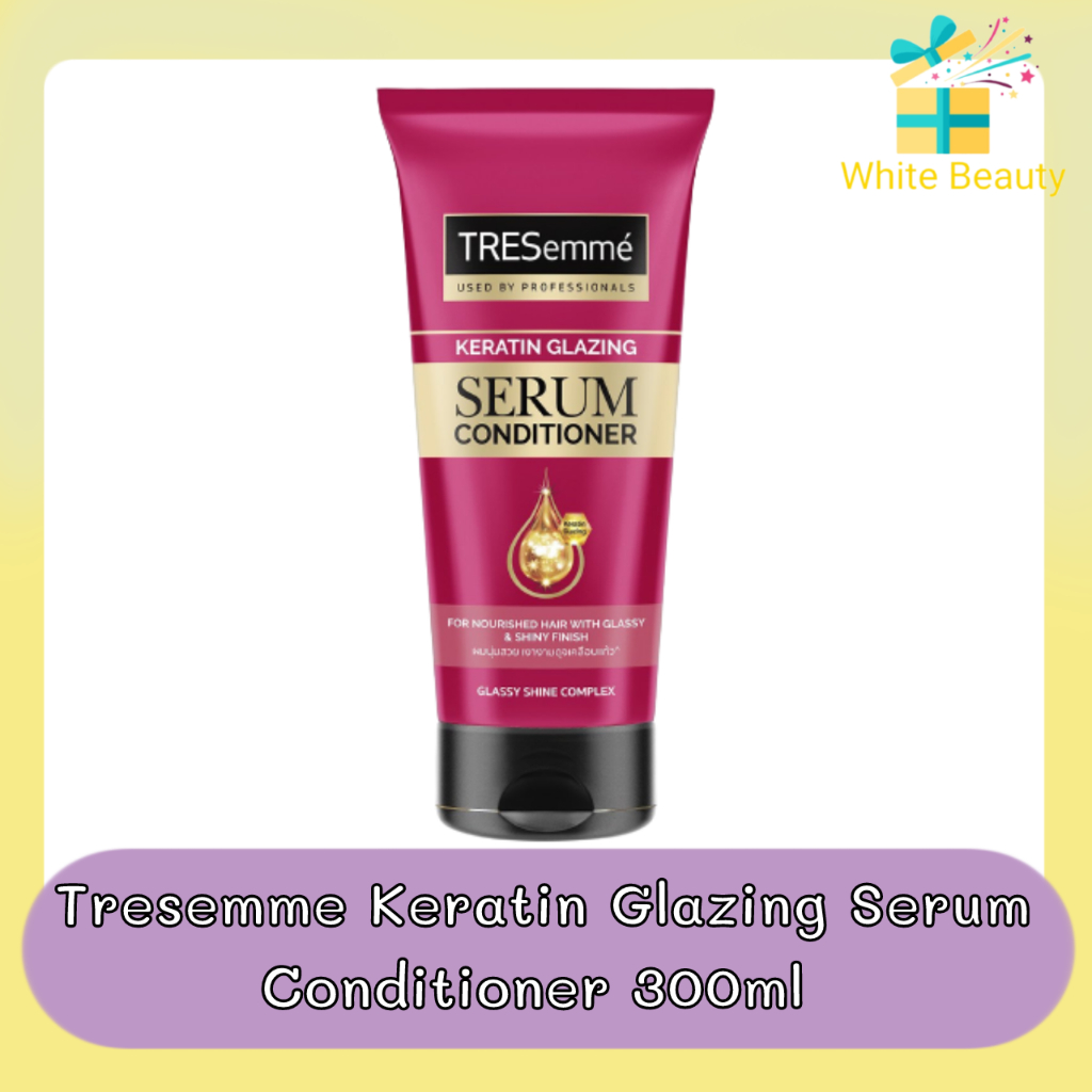 Tresemme Keratin Glazing Serum Conditioner 300ml เทรซาเม่ เคราติน เกลสซิ่ง เซรั่ม คอนดิชันเนอร์ 300ม