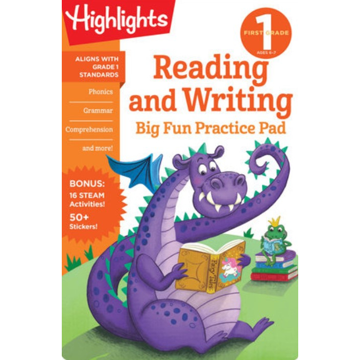 Reading and Writing Big Fun Practice Pad First Grade [Ages 6-7] หนังสือเด็ก กิจกรรม ภาษาอังกฤษ ปกอ่อ