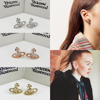 Vivienne Westwood earrings วิเวียน ต่างหู น่ารักมาก ของแท้ หลายแบบ เงิน ทอง โรสโกล ของขวัญ ผู้หญิง mayfair วาเลนไทน์